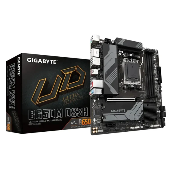 Tarjeta Madre GIGABYTE B650M DS3H / Socket AM5 / X4 DDR5 128GB 6400Mhz / Hdmi, Dp / M.2 PCIe 4.0 / USB 3.2, 2.0 / Micro ATX - Image 1