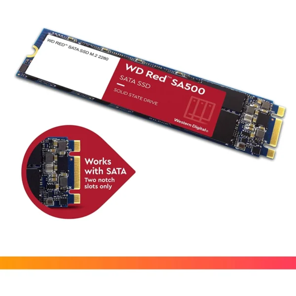 SSD M.2 WESTERN DIGITAL SA500 / 1TB / SATA III / 3D Nand / 2280 / Lectura 560 Mb/S, Escritura 530 Mb/S - Image 4