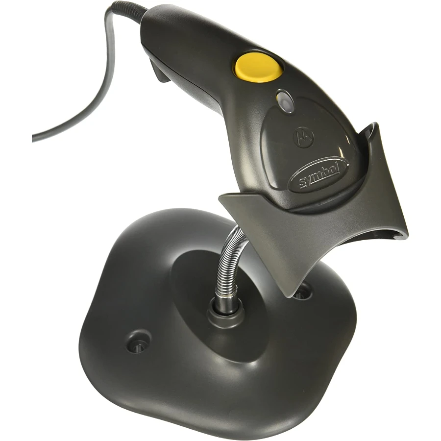 81yzcFwatLL._AC_SL1500_ Lector De Código De Barras ZEBRA LS1203 / Alámbrico / 1D / USB, RS-232 / Base Incluida / Negro - Image 1