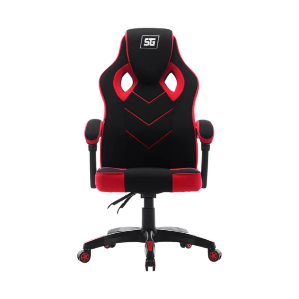 Silla Gamer Vorago Start The Game CGC301-RD / Tela Automotriz / Respaldo Reclinable 135° / Hasta 120Kg / Pistón Clase 2 / Ruedas de ABS / Rojo Con Negro - Image 1