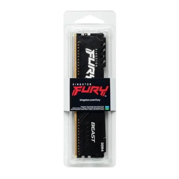 Memoria RAM KINGSTON Fury Beast Black / 16GB / DDR4 2666MHz* OC / CL16 / Non-Ecc / Negro / KF426C16BB1/16 - Image 4