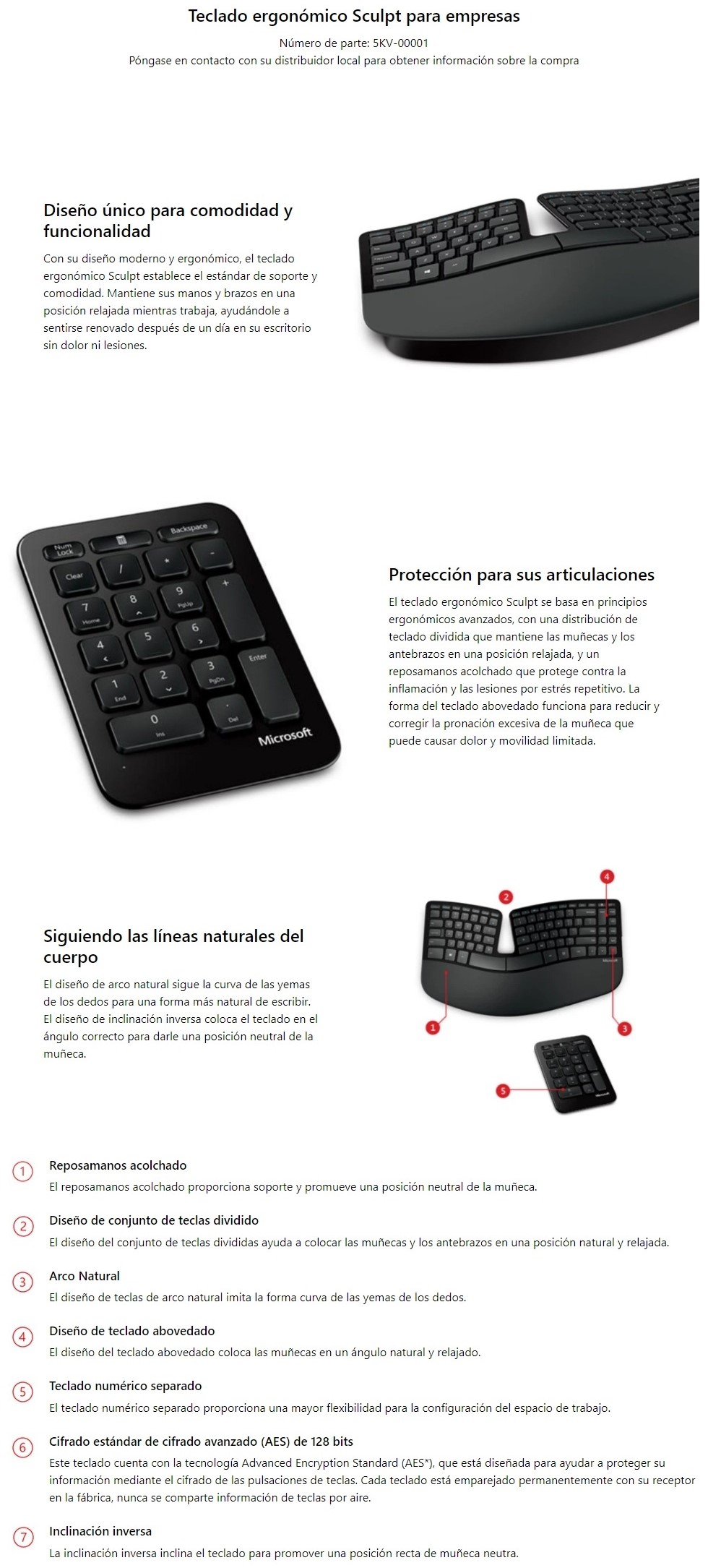 3) Microsoft 1558 Sculpt Ergonomic Number Key Pad 3) Microsoft 1558 Sculpt Ergonomic Number Key Pad