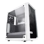 Gabinete FRACTAL Design Meshify C / ATX / Vidrio Templado / 2 Ventiladores Incluidos / USB 3.0 / Blanco Con Negro