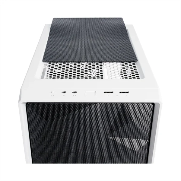 Gabinete FRACTAL Design Meshify C / ATX / Vidrio Templado / 2 Ventiladores Incluidos / USB 3.0 / Blanco Con Negro - Image 6