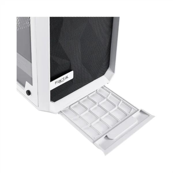 Gabinete FRACTAL Design Meshify C / ATX / Vidrio Templado / 2 Ventiladores Incluidos / USB 3.0 / Blanco Con Negro - Image 19