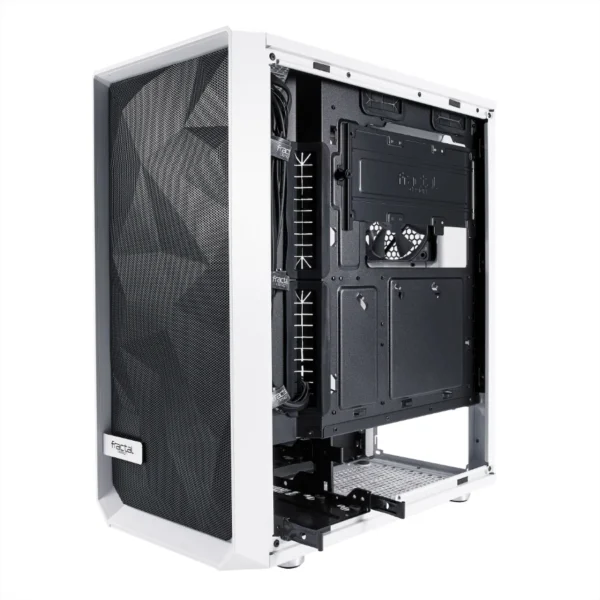 Gabinete FRACTAL Design Meshify C / ATX / Vidrio Templado / 2 Ventiladores Incluidos / USB 3.0 / Blanco Con Negro - Image 13