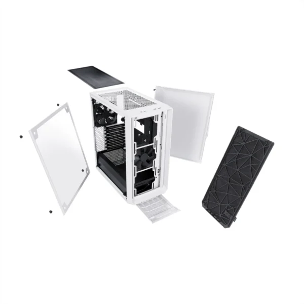 Gabinete FRACTAL Design Meshify C / ATX / Vidrio Templado / 2 Ventiladores Incluidos / USB 3.0 / Blanco Con Negro - Image 22