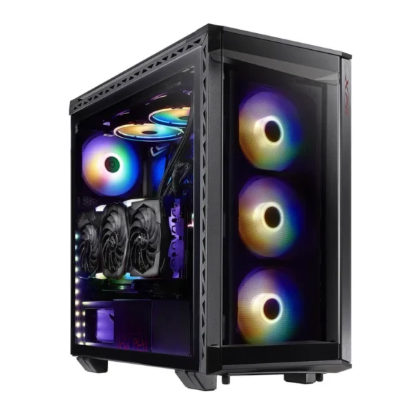 Gabinete Gaming XPG Battlecrusier / E-ATX / Cristal Templado / 4 Ventiladores Incluidos ARGB / USB 3.0, 3.1 / Negro - Image 1