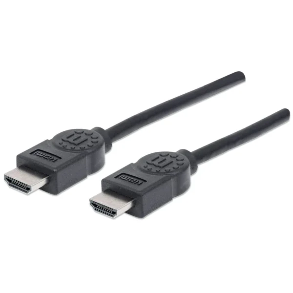 Cable HDMI MANHATTAN / Alta Velocidad 4K 30Hz / Macho A Macho / Blindado / 1.8 metros / Negro / 306119 - Image 2