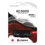 Unidad SSD M.2 NVME KINGSTON KC3000 / 2048GB / Lectura 7000Mb/S, Escritura 7000 Mb/S / 3D TLC NAND