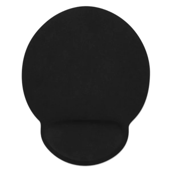 Mousepad Manhattan 434362 / Reposamuñecas Tipo Gel / 24.1CM X 20.3CM / Antiderrapante / Negro / 434362 - Image 1