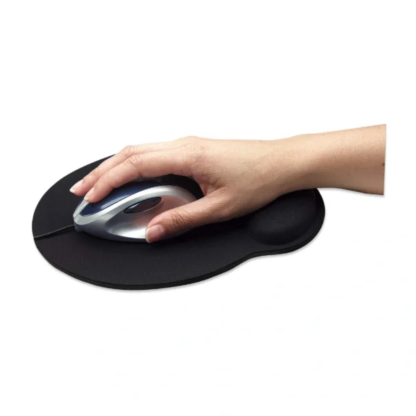 Mousepad Manhattan 434362 / Reposamuñecas Tipo Gel / 24.1CM X 20.3CM / Antiderrapante / Negro / 434362 - Image 2