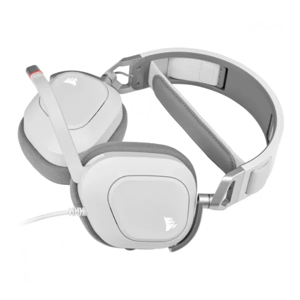 Diadema CORSAIR HS80 RGB / Alámbrico / USB / Micrófono Omnidireccional / Blanco - Image 4