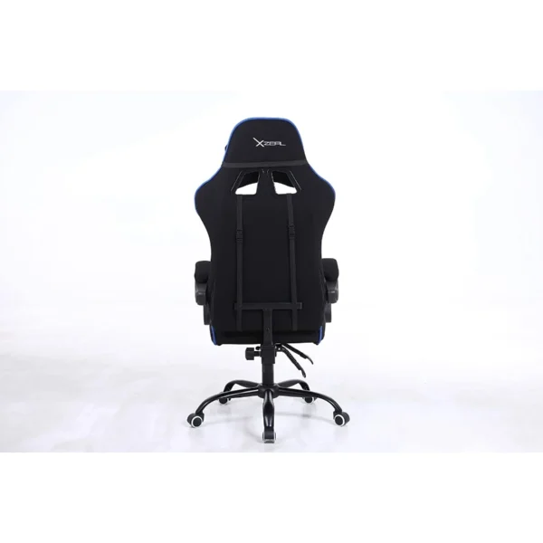 Silla Gamer XZEAL XZ20 / Pistón Clase 3 / Soporte Lumbar / 165° De inclinación / Hasta 150kg / Negro Con Azul - Image 4