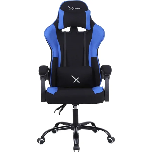 Silla Gamer XZEAL XZ20 / Pistón Clase 3 / Soporte Lumbar / 165° De inclinación / Hasta 150kg / Negro Con Azul - Image 1