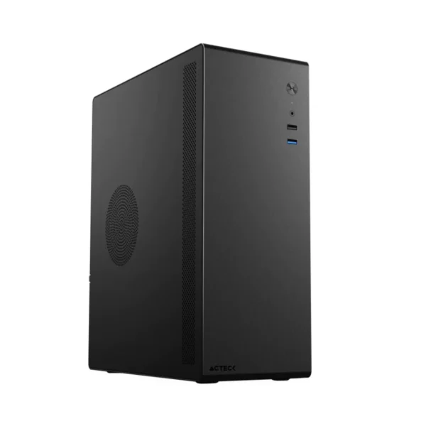 Gabinete Acteck Neuss GI480 / Micro-ATX / Inc. Fuente De Poder 450W / No incluye ventiladores / Negro - Image 1