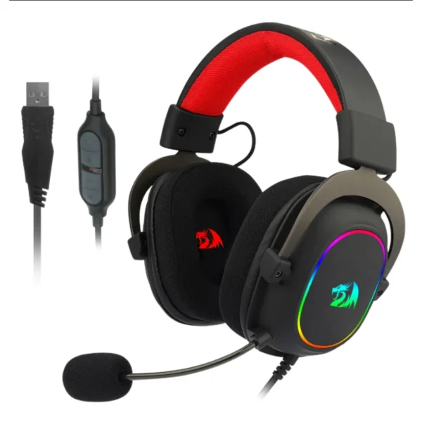 Audífonos REDRAGON Zeus X H510 7.1 / Alámbrico / USB, 3.5mm / Micrófono / Para PC, PS4, Nintendo Switch / Negro / H510-RGB - Image 2