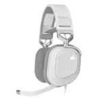 Diadema CORSAIR HS80 RGB / Alámbrico / USB / Micrófono Omnidireccional / Blanco