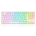 Teclado Mecánico REDRAGON Kumara K552 Rainbow Rgb / Alámbrico / USB / Switch Red / Español / Anti-ghosting / Blanco