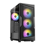 Gabinete ANTEC AX61 Elite / ATX / Cristal Templado / 4 Ventiladores Incluidos ARGB / USB 2.0, 3.0 / Negro