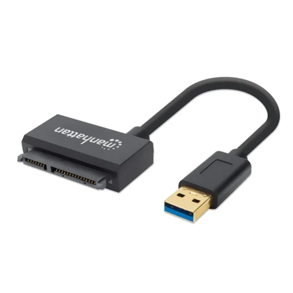 Adaptador MANHATTAN / USB 3.0 SuperSpeed a SATA 2.5” / Hasta 5 Gbps / Negro - Image 2