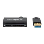 Adaptador MANHATTAN / USB 3.0 SuperSpeed a SATA 2.5” / Hasta 5 Gbps / Negro - Image 3