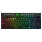 Teclados Mecánico REDRAGON HORUS TKL K621 RGB / Alámbrico, Inalámbrico / USB Tipo C, Bluetooth, Nano USB / Switch Blue Ultra / Español / Negro / K621-RGB-SP BL