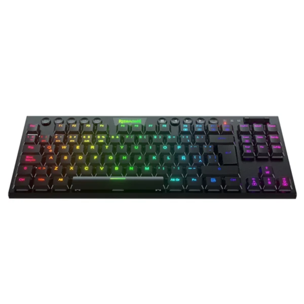 Teclados Mecánico REDRAGON HORUS TKL K621 RGB / Alámbrico, Inalámbrico / USB Tipo C, Bluetooth, Nano USB / Switch Blue Ultra / Español / Negro / K621-RGB-SP BL - Image 4