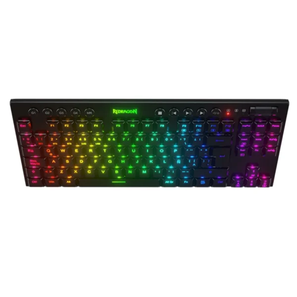 Teclados Mecánico REDRAGON HORUS TKL K621 RGB / Alámbrico, Inalámbrico / USB Tipo C, Bluetooth, Nano USB / Switch Blue Ultra / Español / Negro / K621-RGB-SP BL - Image 5