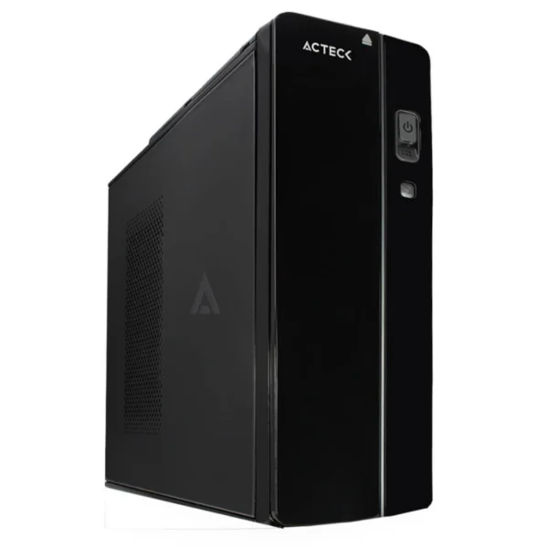 Gabinete ACTECK BERN TD510 Slim / Micro-Atx / Incluye Fuente De Poder 500W / Usb 2.0 / 1Vent. Incluido 60mm / Negro / GAPC-301 - Image 1