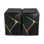 Bocina VORAGO SPK-108 RGB / Alámbrico / 3.5mm / Sonido 2.0 / Alimentación USB / 2 Bocinas / Negro / SPK-108 - Image 4