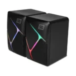 Bocina VORAGO SPK-108 RGB / Alámbrico / 3.5mm / Sonido 2.0 / Alimentación USB / 2 Bocinas / Negro / SPK-108 - Image 3