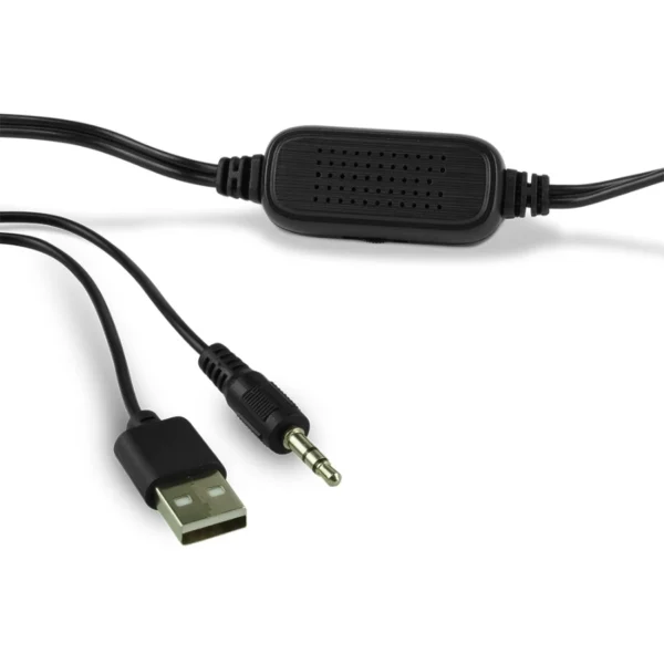 Bocina VORAGO SPK-108 RGB / Alámbrico / 3.5mm / Sonido 2.0 / Alimentación USB / 2 Bocinas / Negro / SPK-108 - Image 8