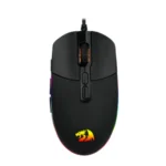 Mouse Gamer REDRAGON Invader / Sensor Óptico Pixart 3325 / Alámbrico / USB / 10.000DPI / 8 Botones Programables / Negro / M719-RGB