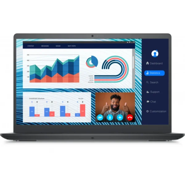 Laptop DELL Vostro 3420 1H4M6 / 14” / Intel Core I5-1135G7 / 2.4 - 4.2Ghz / Memoria RAM 8GB / SSD 256GB NVME M.2 / Windows 11 Pro / Español / Negro - Image 2