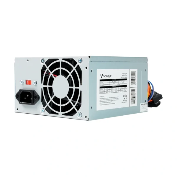 Fuente De Poder VORAGO / 500W / 12V 1.3 / 20+4 Pin / Psu-101 / CABLES CORTOS / Gris - Image 2
