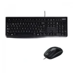 Kit De Teclado Y Mouse Logitech Mk120 Alámbrico / Usb / Negro / Español / Resistente A Salpicaduras