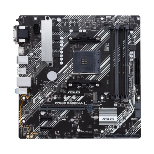 Tarjeta Madre ASUS Prime B450m-A Ii / Am4 / 128GB X4 Ddr4 4400MHz / X6 Sata / x1 M.2 / X1 Pcie 3.0X16 / Hdmi-Dvi-Vga - Image 2