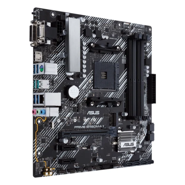 Tarjeta Madre ASUS Prime B450m-A Ii / Am4 / 128GB X4 Ddr4 4400MHz / X6 Sata / x1 M.2 / X1 Pcie 3.0X16 / Hdmi-Dvi-Vga - Image 3