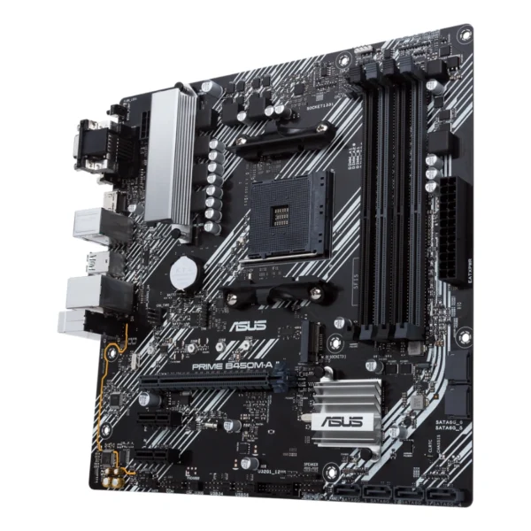 Tarjeta Madre ASUS Prime B450m-A Ii / Am4 / 128GB X4 Ddr4 4400MHz / X6 Sata / x1 M.2 / X1 Pcie 3.0X16 / Hdmi-Dvi-Vga - Image 4
