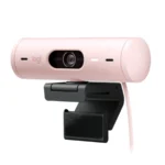 Cámara Web LOGITECH BRIO 500 / Full HD 1080p / 30 FPS / 4MP / Digital 4X / Auto Enfoque / Micrófono / USB-C / Windows / Mac Os / Negro Con Rosa