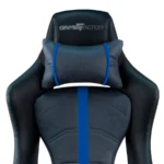 Silla GAME FACTOR CGC650 BL / Tela Y Cuero Sintético / Estructura Metálica / Descansa Brazos 4D / Mecanismo Mariposa / Hasta 150Kg / Negro-Azul - Image 4