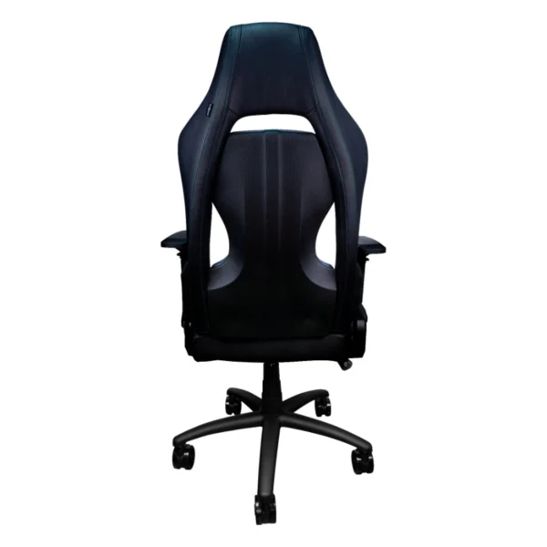 Silla GAME FACTOR CGC650 BL / Tela Y Cuero Sintético / Estructura Metálica / Descansa Brazos 4D / Mecanismo Mariposa / Hasta 150Kg / Negro-Azul - Image 5