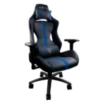 Silla GAME FACTOR CGC650 BL / Tela Y Cuero Sintético / Estructura Metálica / Descansa Brazos 4D / Mecanismo Mariposa / Hasta 150Kg / Negro-Azul - Image 2