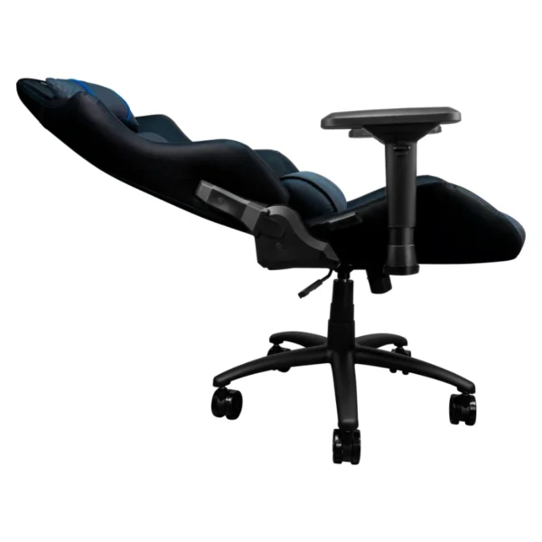 Silla GAME FACTOR CGC650 BL / Tela Y Cuero Sintético / Estructura Metálica / Descansa Brazos 4D / Mecanismo Mariposa / Hasta 150Kg / Negro-Azul - Image 6