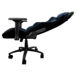 Silla GAME FACTOR CGC650 BL / Tela Y Cuero Sintético / Estructura Metálica / Descansa Brazos 4D / Mecanismo Mariposa / Hasta 150Kg / Negro-Azul - Image 7