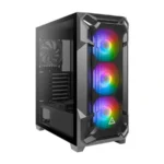 Gabinete ANTEC DF600 FLUX ARGB / ATX / Cristal Templado / 5 Vent. Incluidos / USB 3.0 / Negro