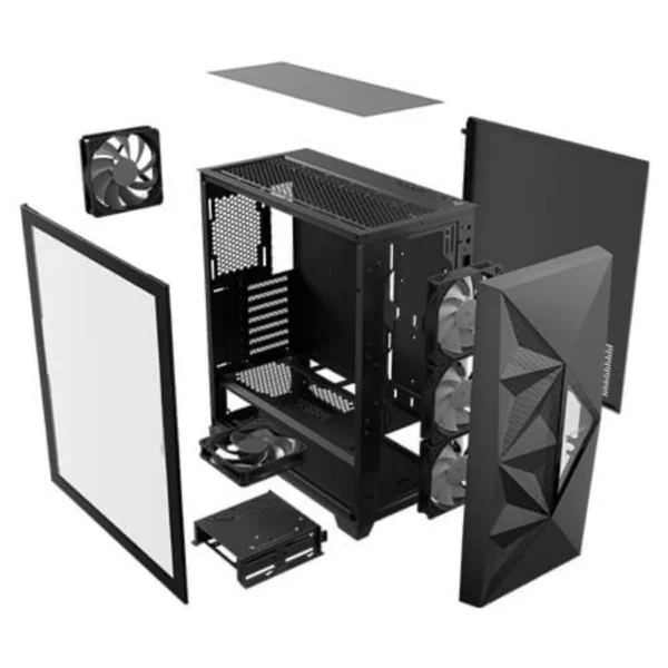 Gabinete ANTEC DF800 FLUX ARGB / ATX / Cristal Templado / 5 Vent. Incluidos / USB 3.0 / Negro - Image 9