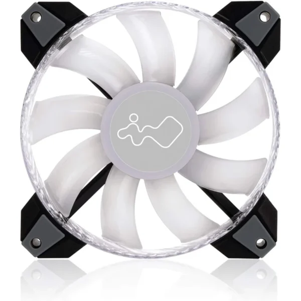 Kit De 3 Ventiladores INWIN SATURN ASN120 ARGB / 500-1800 RPM / 77.17 CFM / 35 dBA / 12Pin 12V, 3Pin 5V / 120mm / Incluye Controlador / Negro / SATURN ASN120 - Image 5
