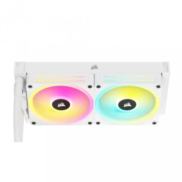 Enfriamiento Liquido AIO CORSAIR ICUE LINK H100I RGB / 240MM / 480 - 2400RPM / 63.1 CFM / Blanco - Image 6
